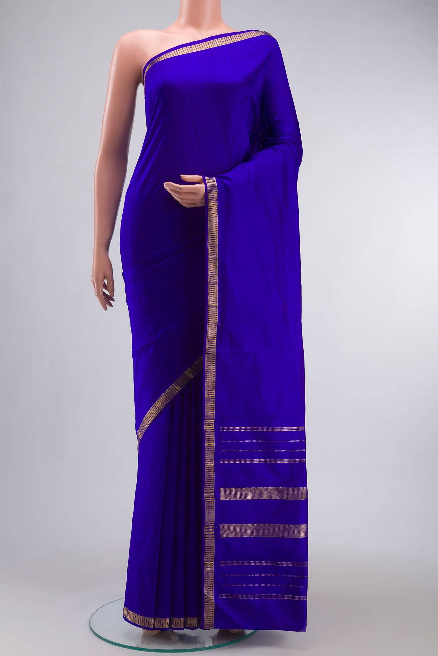 Blue Kanchipuram Silk Saree Buy at ₹9189