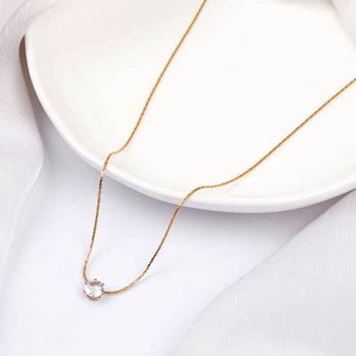 Bewitched Sincasa Dainty Stone Gold Pendant