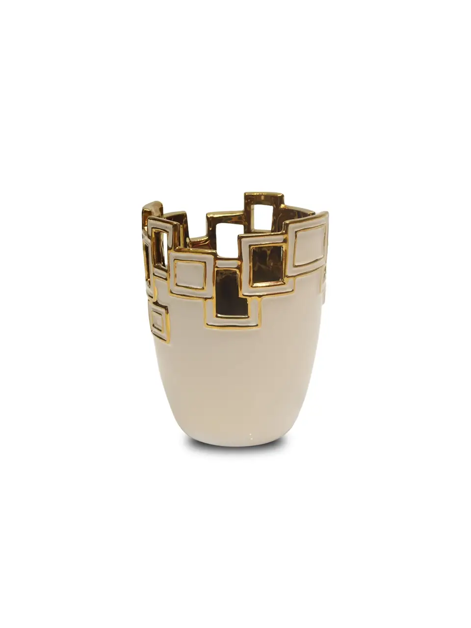 Blluex Golden Grace Ceramic Flower Vase Buy @ ₹1595