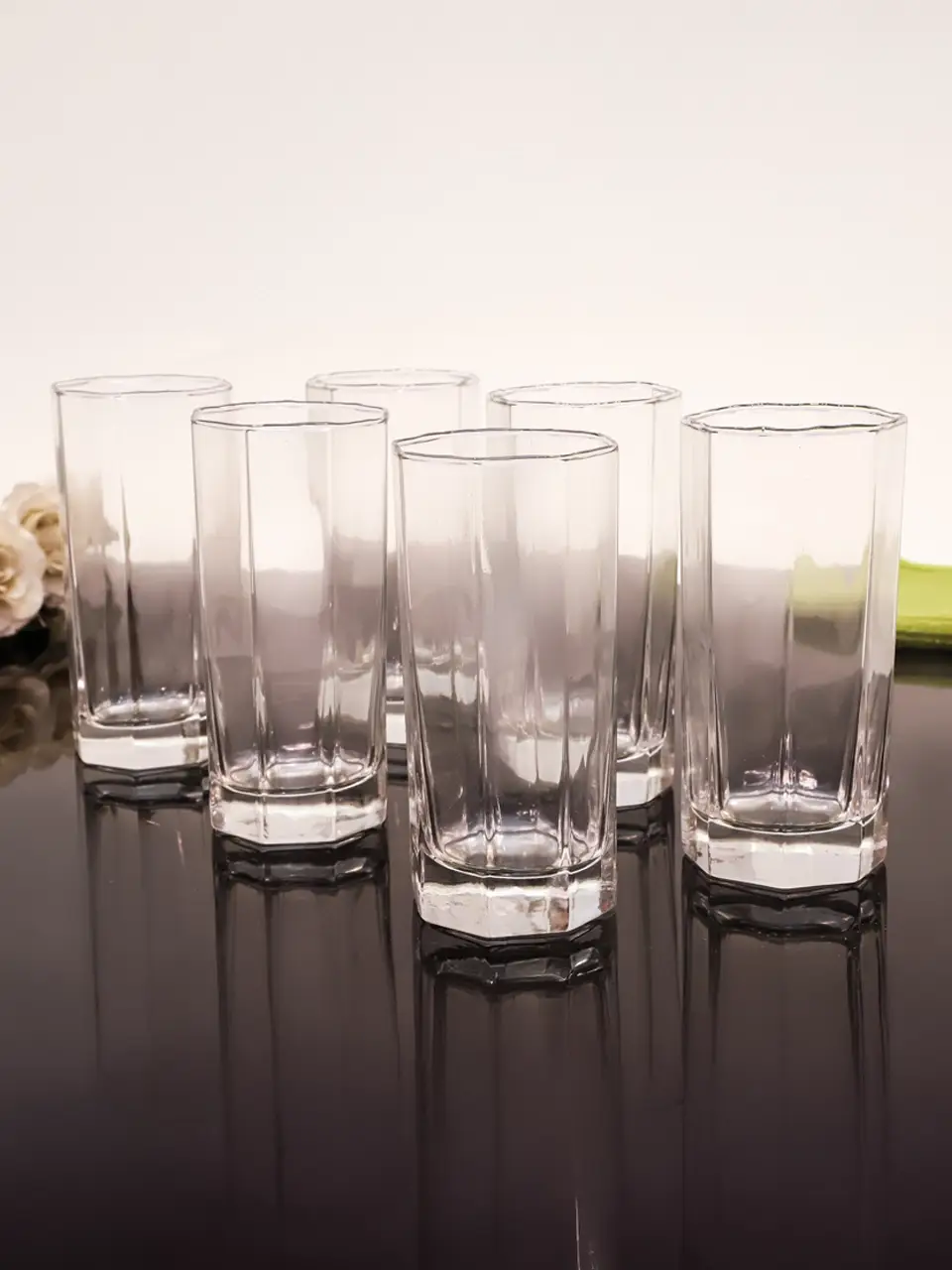 Blluex Chic Octagon Base Beverage Glasses Buy @ ₹560