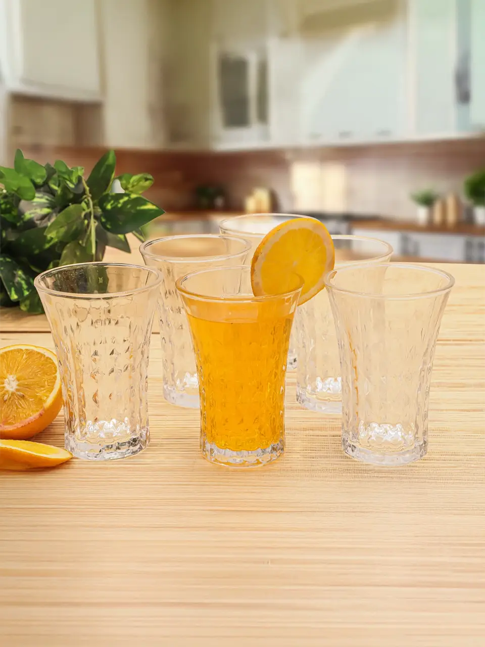 Blluex Classic Diamond Tall Glass Set Buy @ ₹680