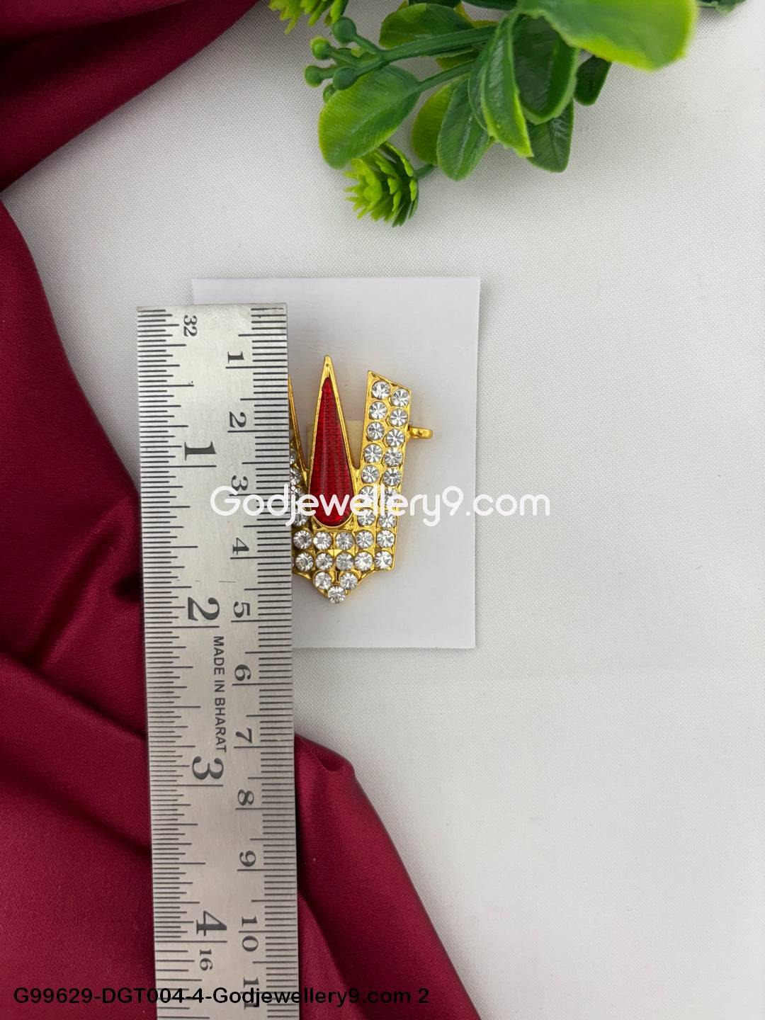 Balaji God Stone Namam Vishnu Tilak Temple Jewelry Ornament Alankaram