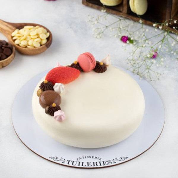 Belgian White Chocolate and Raspberry Cake (500-550 grams)