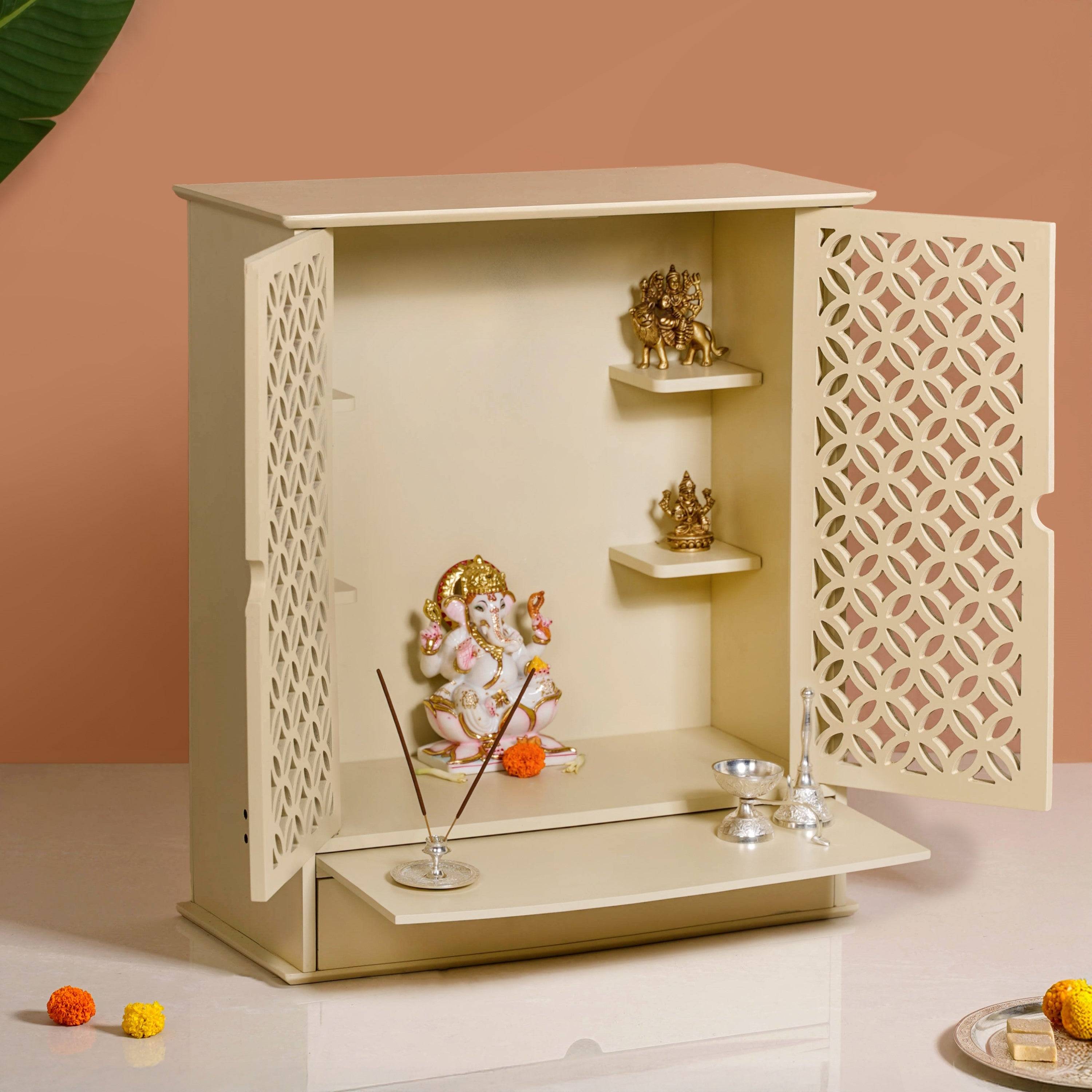 Sacred Pooja Mandir For Home Large 53x27x63cm