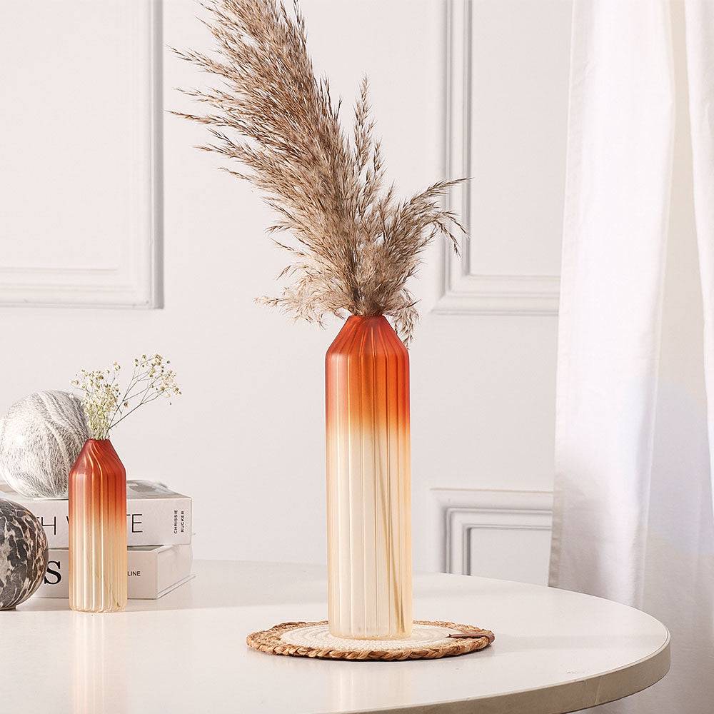 Botella Glass Vase Medium - Frosted Amber