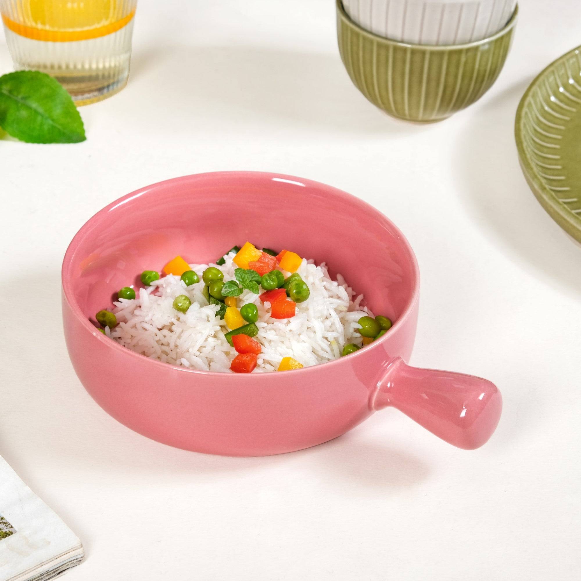 Bowl With Handle Pink 700ml buy only at ₹525