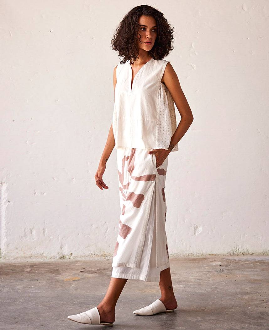 Butterscotch Skirt Trousers - color variant: White