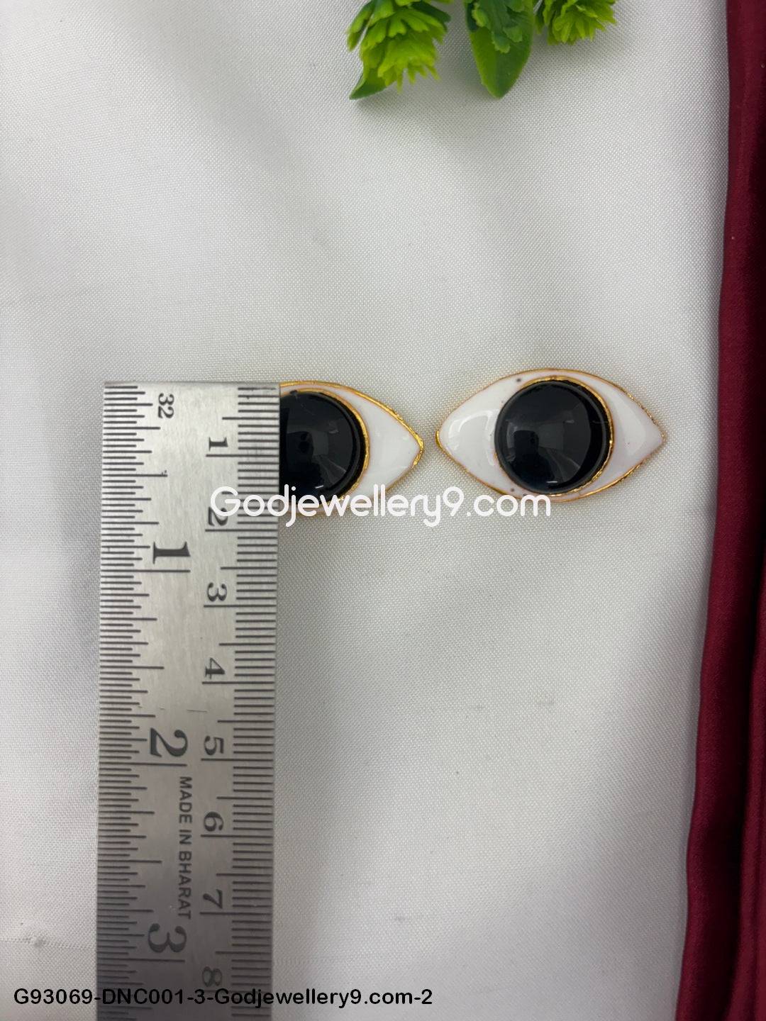 Buy Deity Eyes Online Brass Silver and Stone Studded Eyes for Hindu Gods