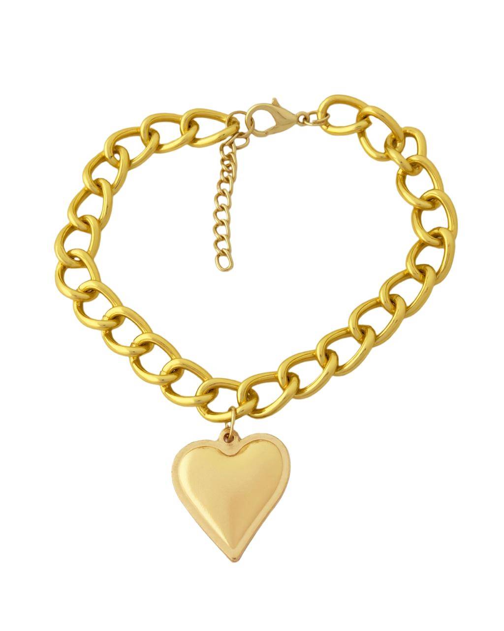 Bold Heart Anti Tarnish Bracelet buy only at ₹249