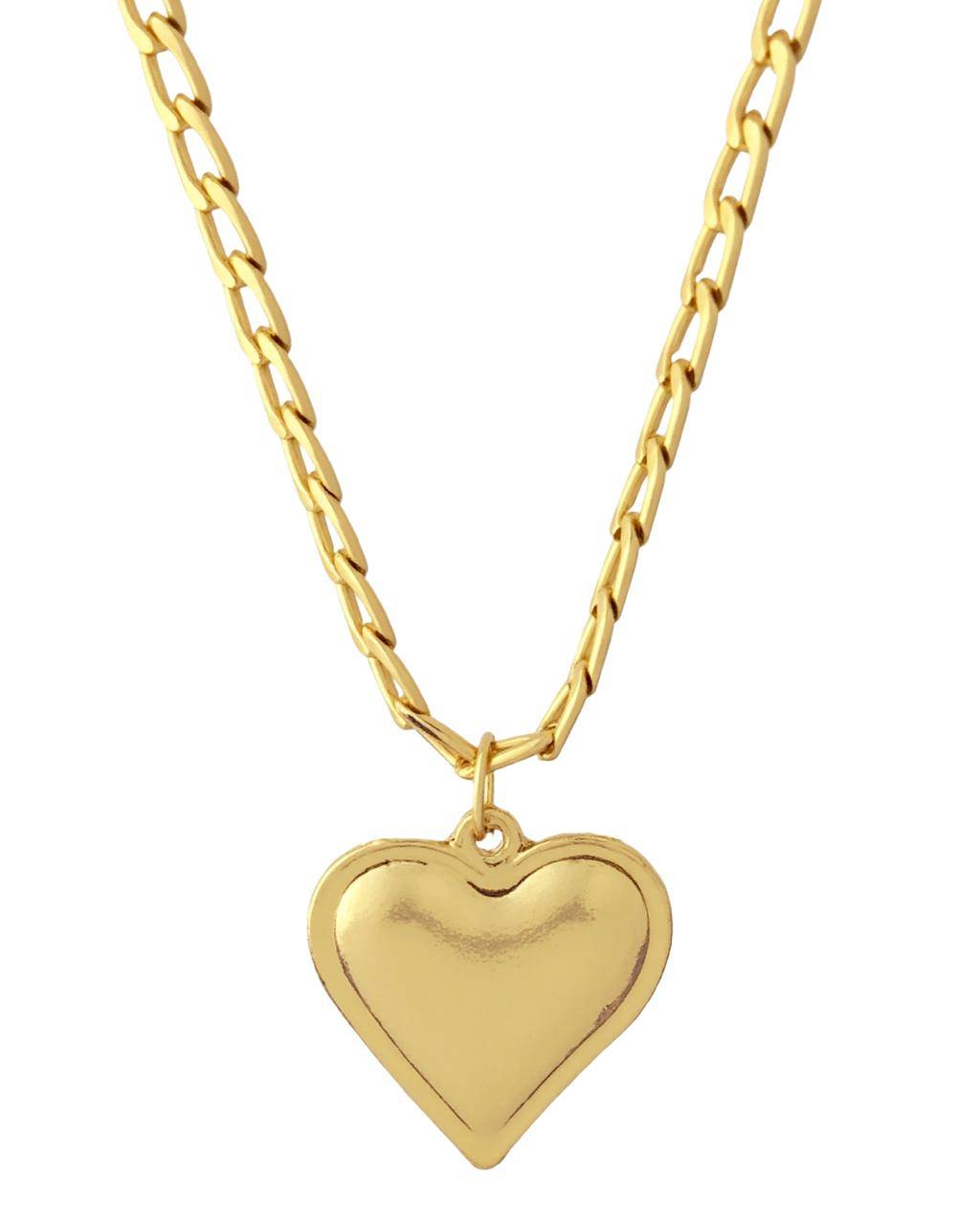 Bold Heart Pendant Anti Tarnish Chain buy only at ₹249
