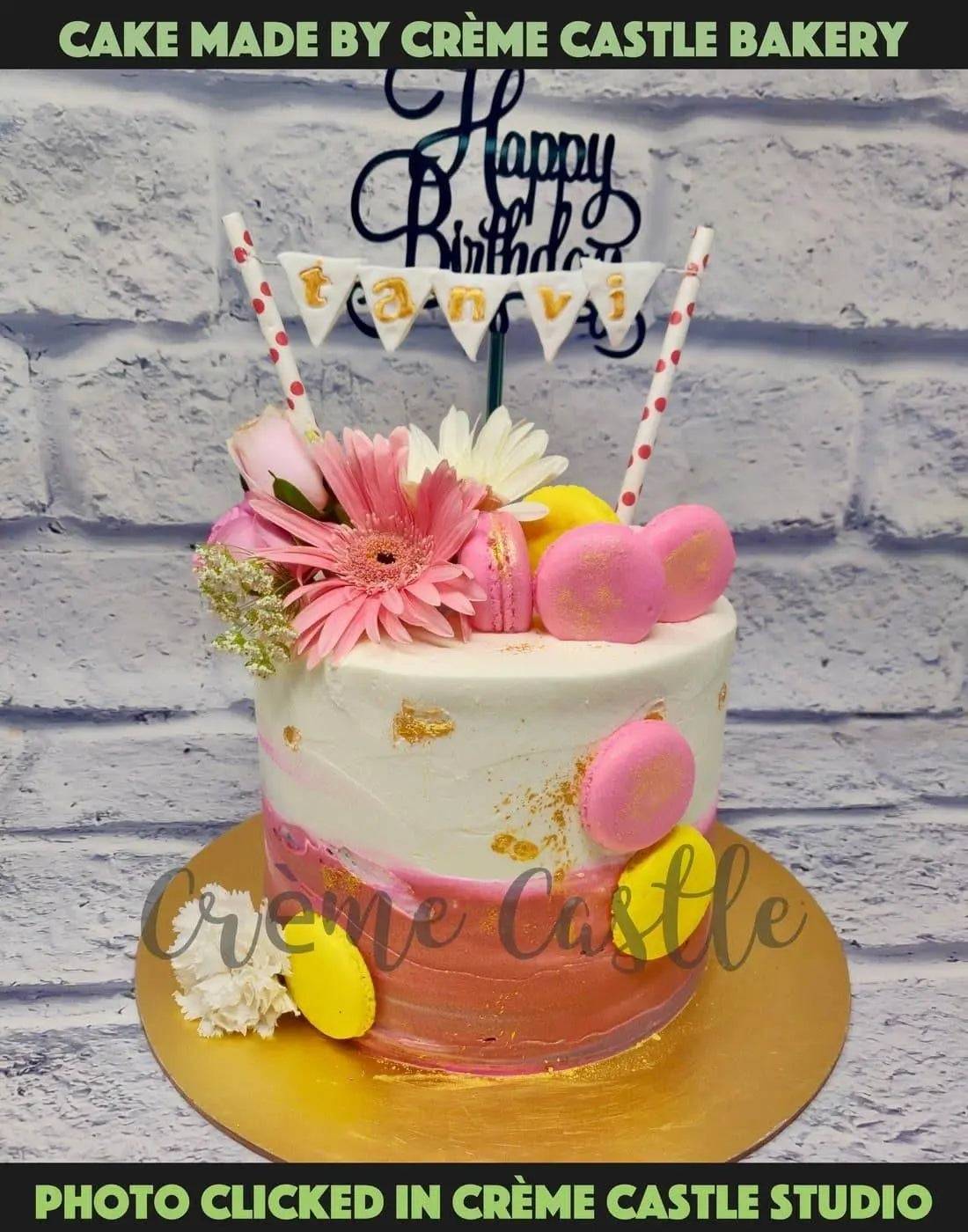 Colour tones theme cake