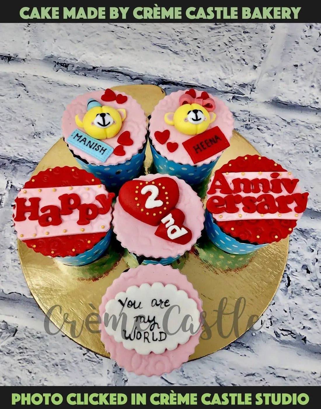 Anniversary Cupid Cupcakes