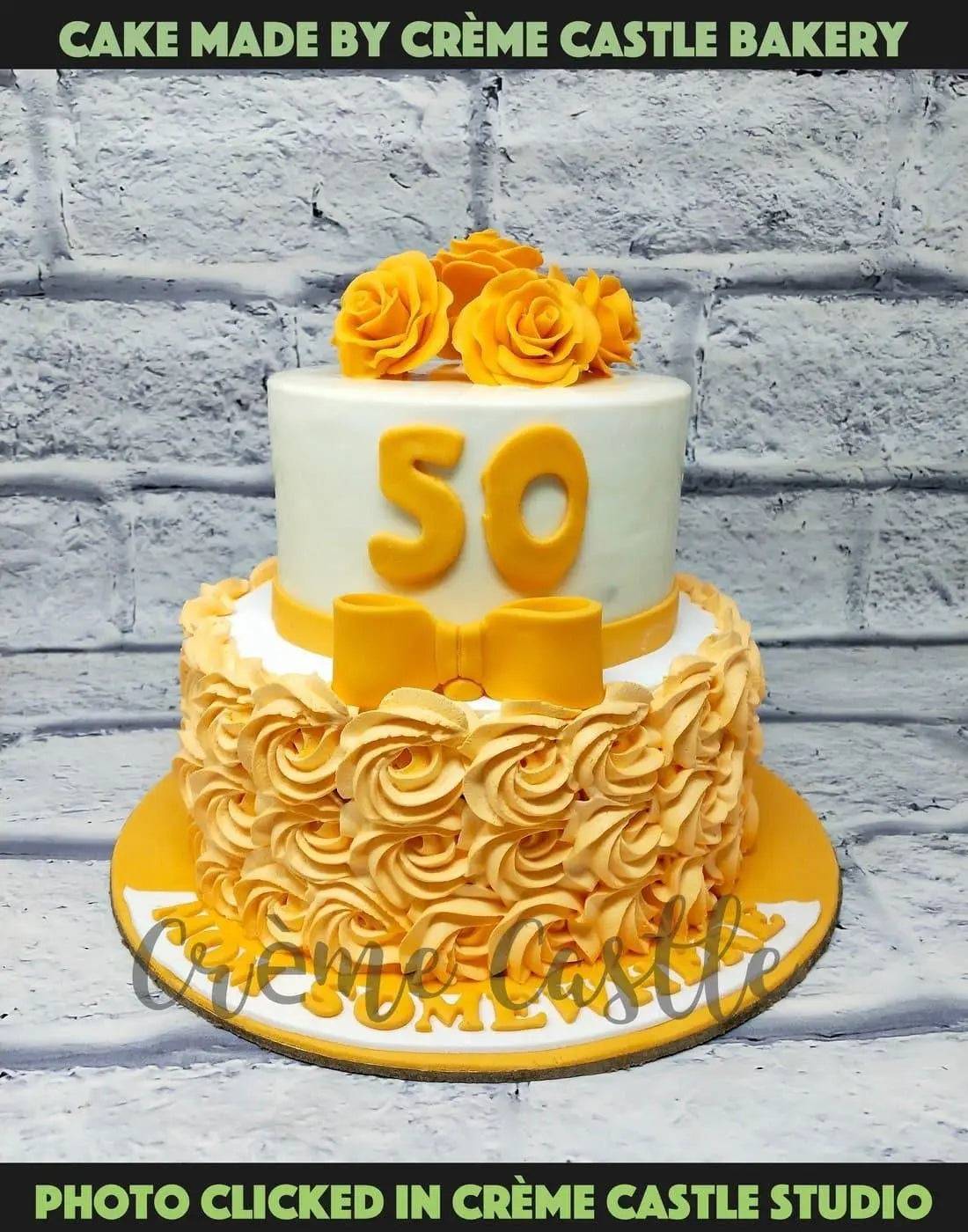 Orange rose Butter Cream Cake
