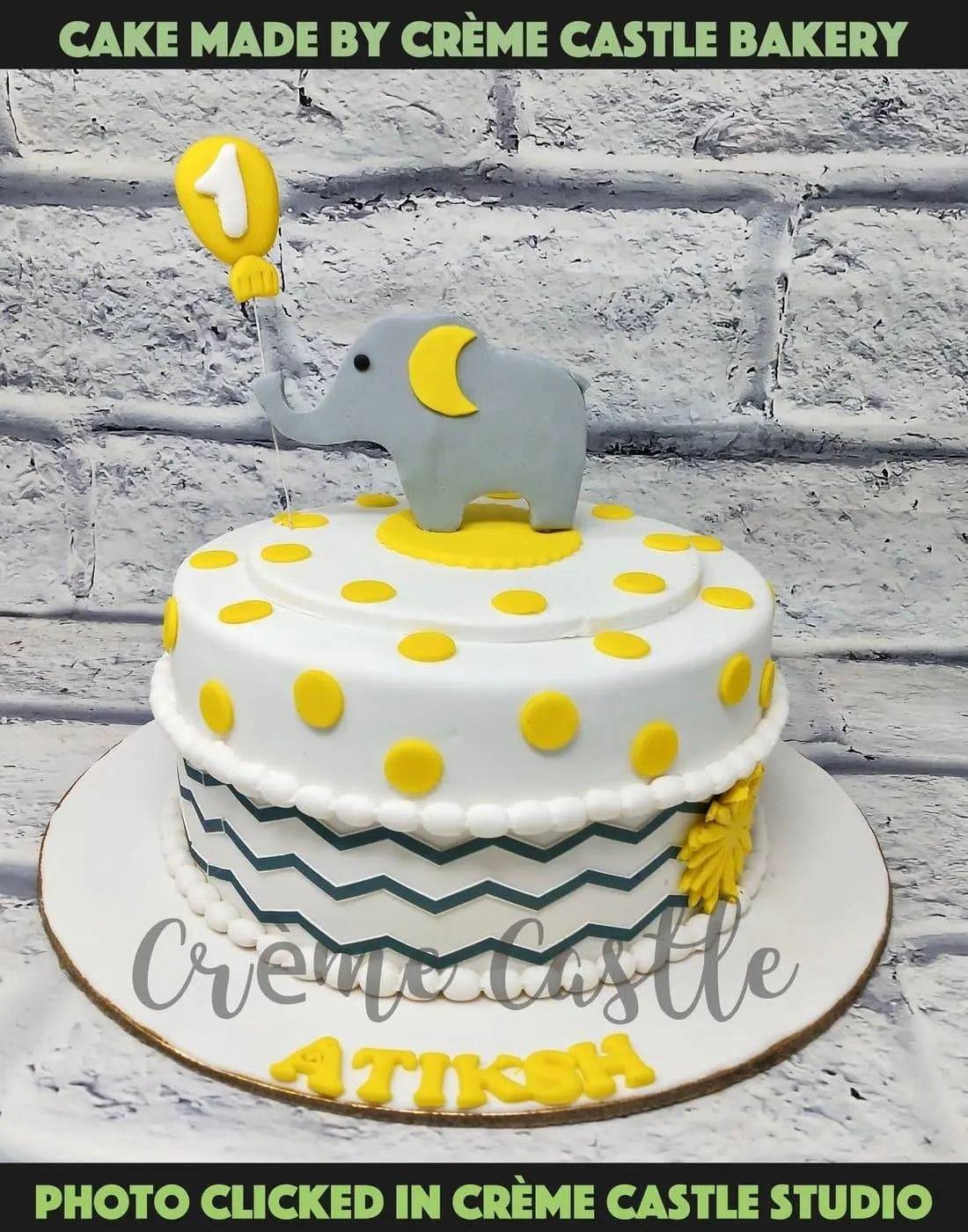 Baby Elephant Balloon cake