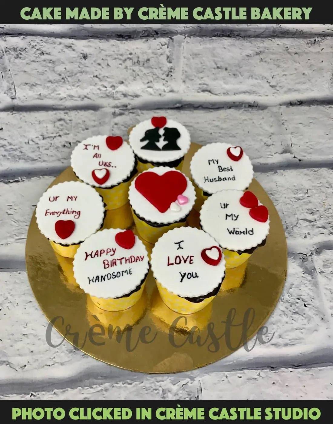 Valentine Message Cupcakes