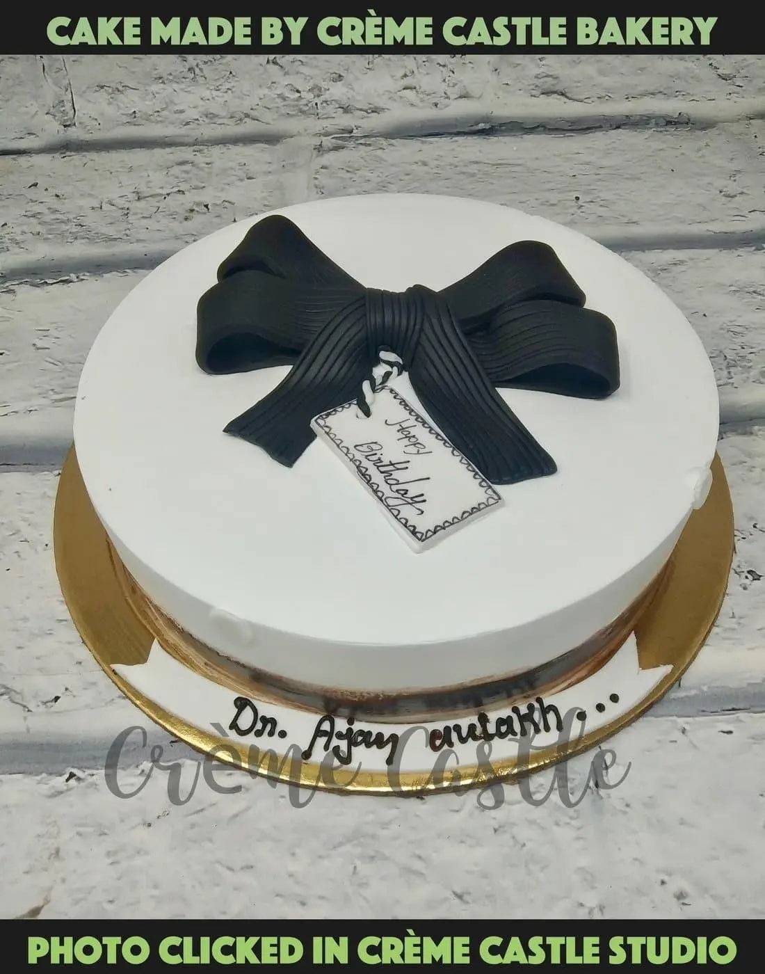 Black Bow Cake
