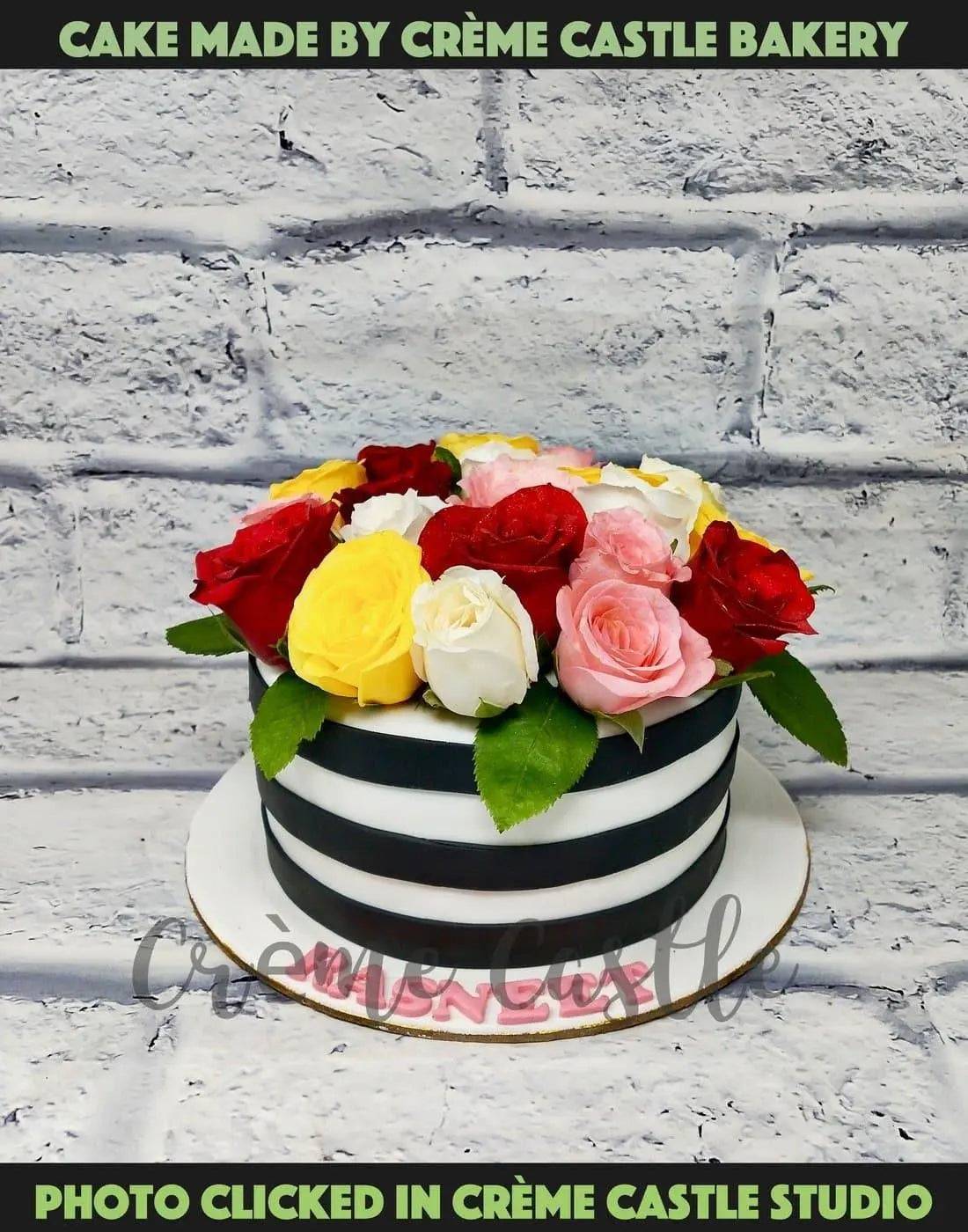 Bouquet Real Rose Cake