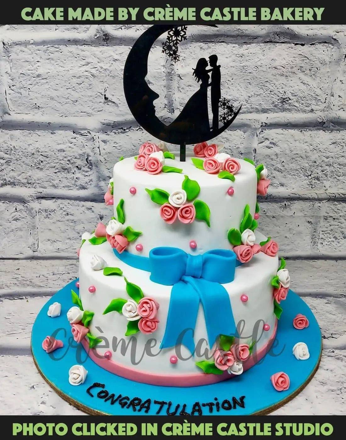 Pastel Mini Flowers Cake