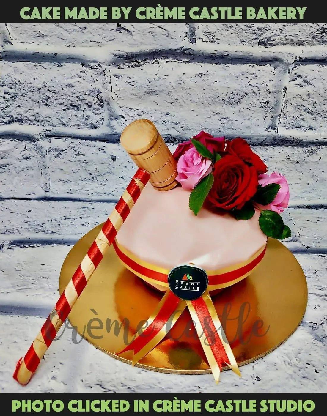 Double Diamond Pinata Cake