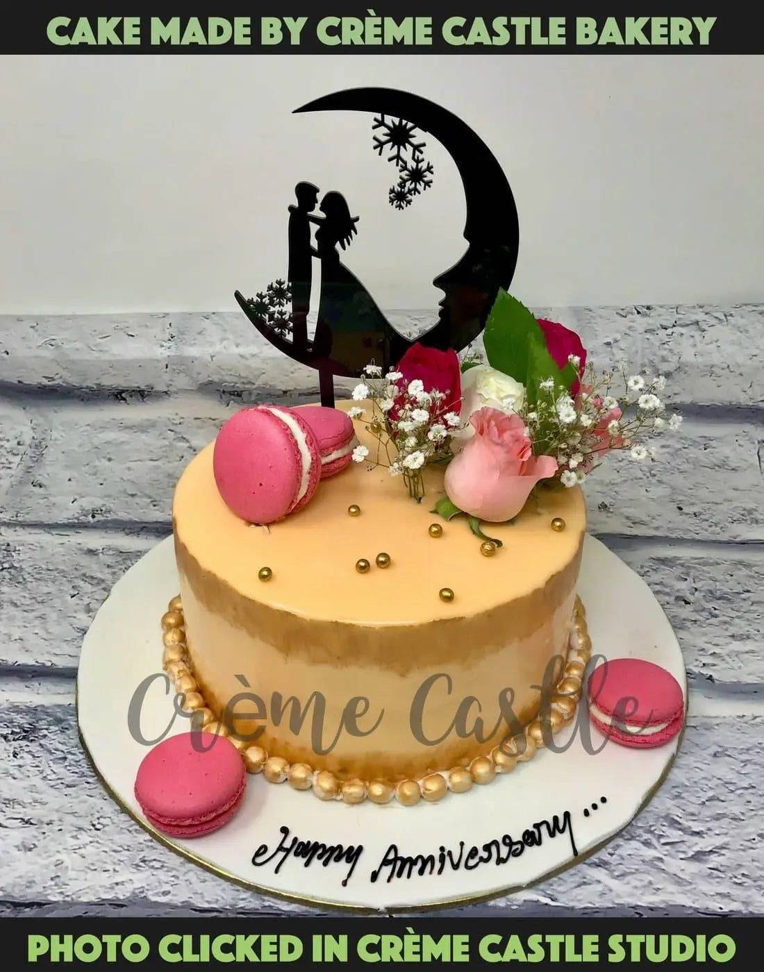 Macaroon Floral Cake