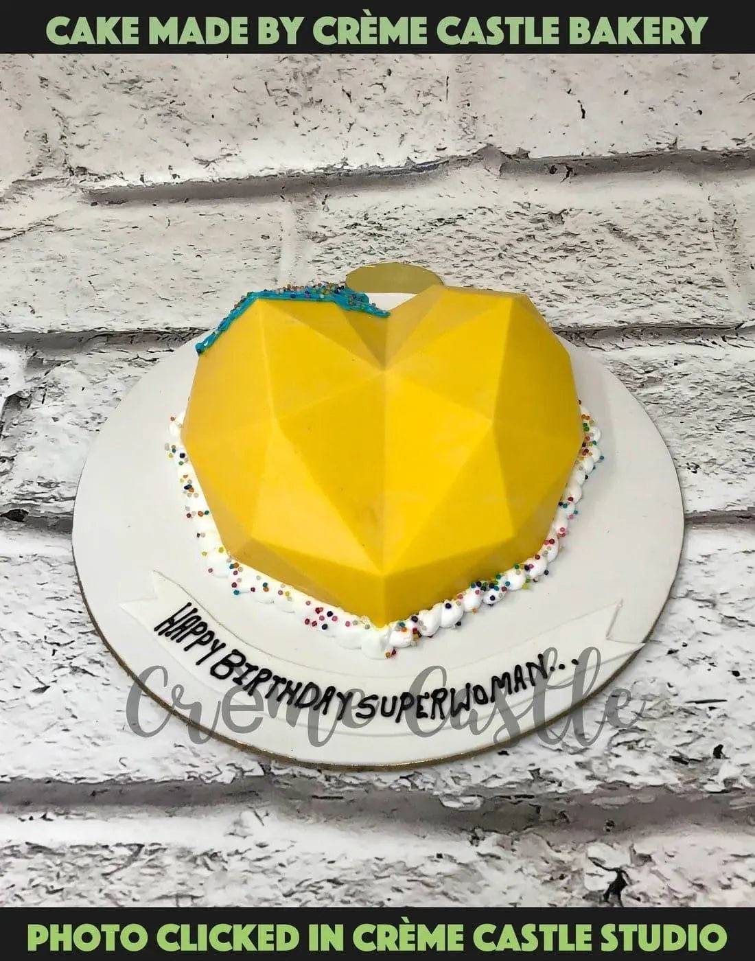 Yellow Pinata Design Cake