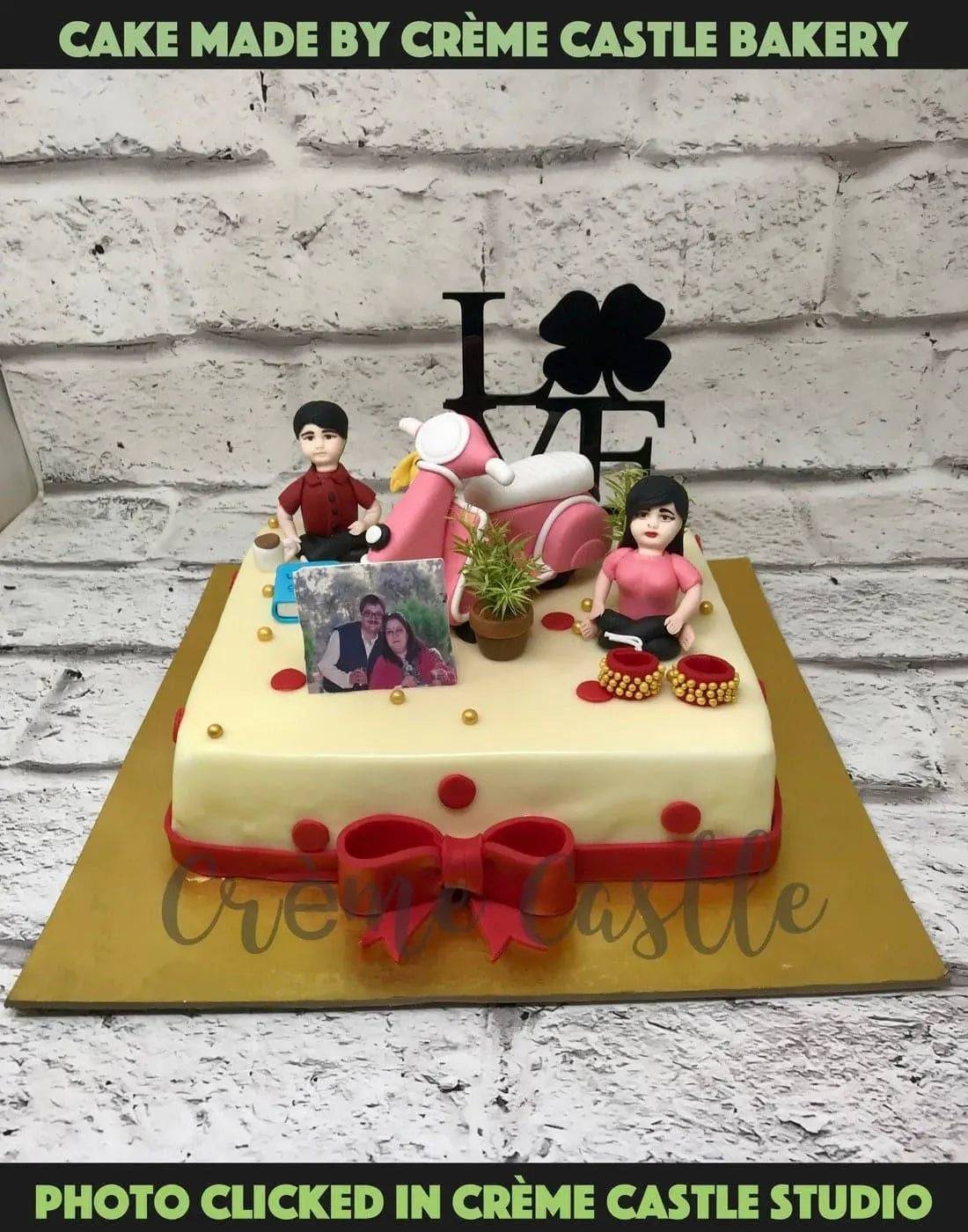 Couple Hobby Design Cake