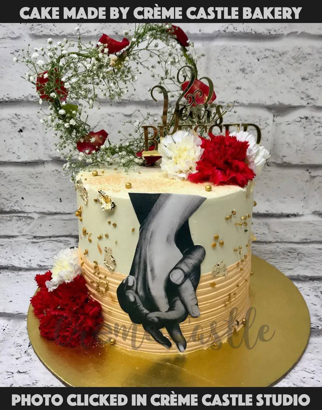 Your Hand in Mine Couple Cake