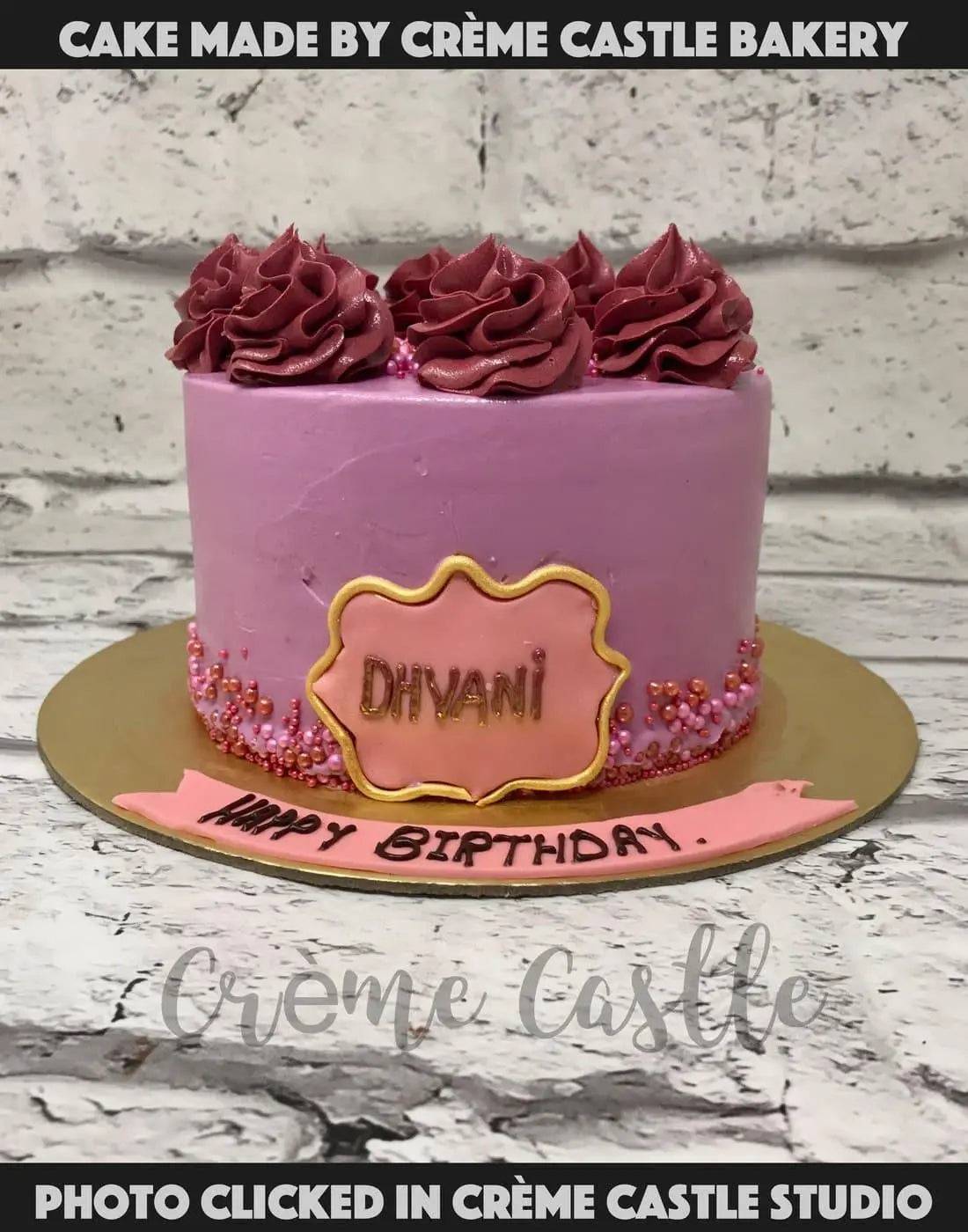 Floral in Purple Cake