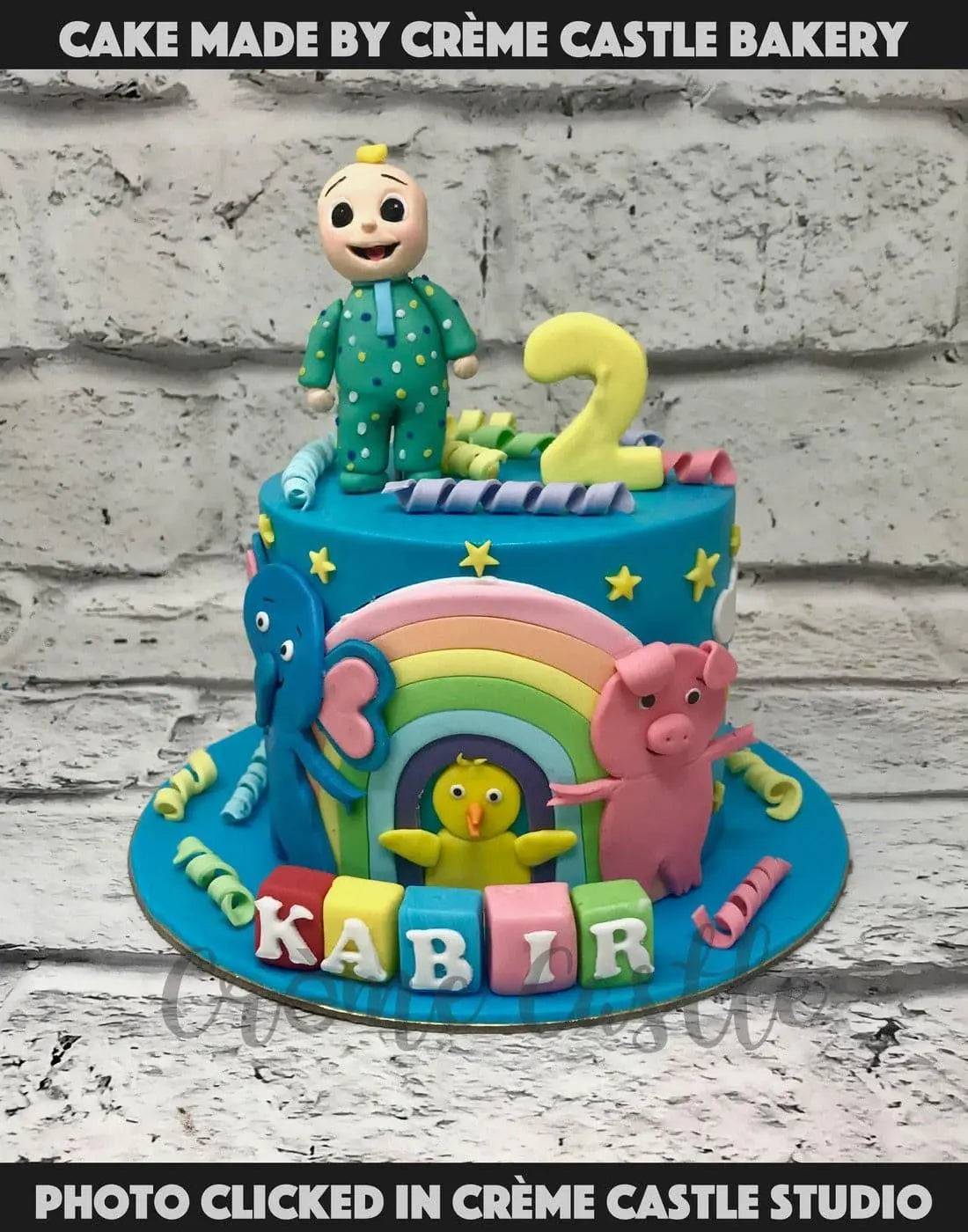 Cocomelon and animals Cake