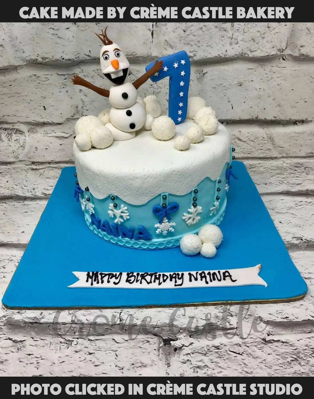 Olaf in the snow Cake