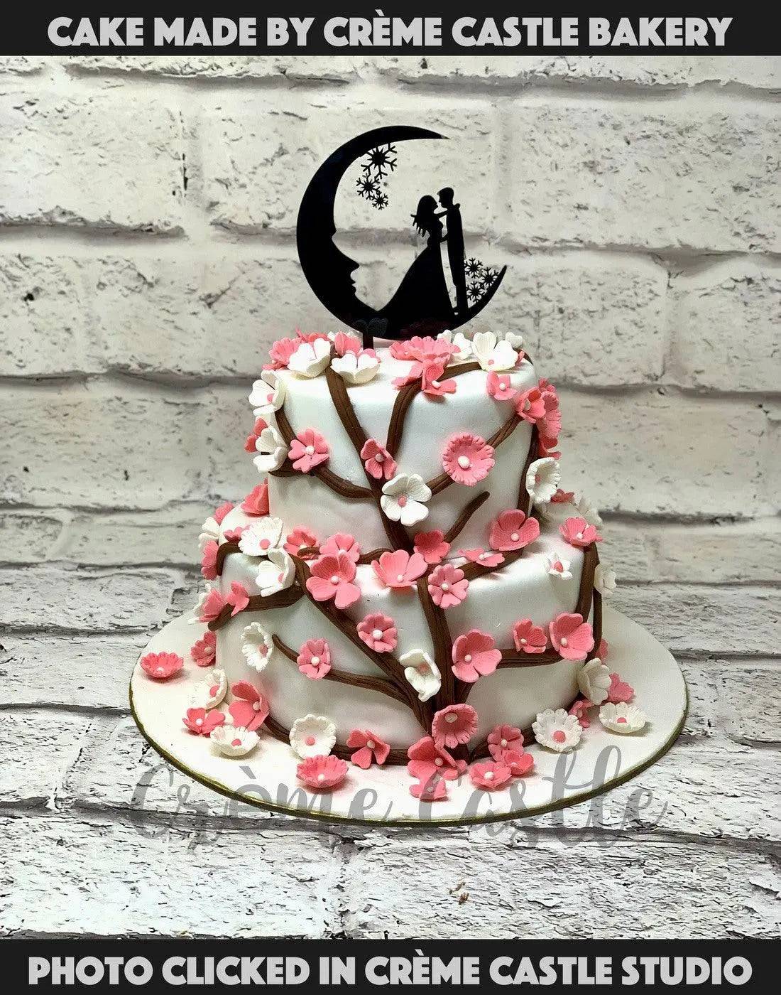 Moonlit Cherry Blossoms Cake