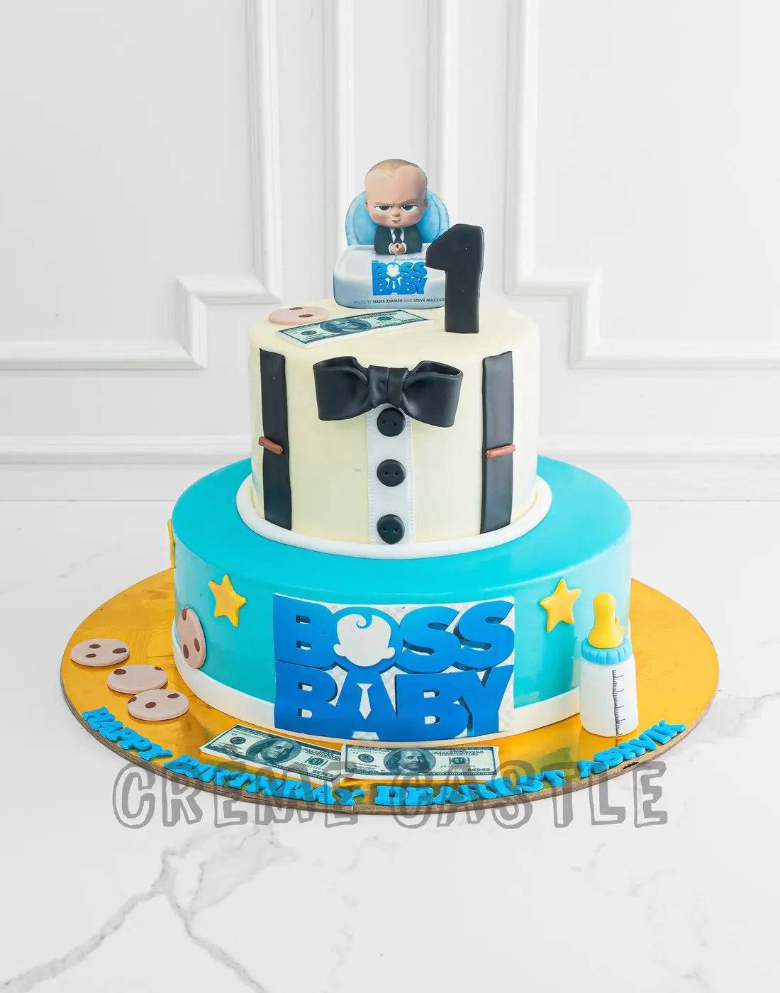 Boss Baby Milk and Cookie Cake