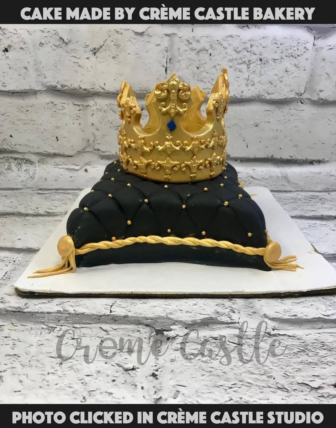 Crown on Cushion Cake