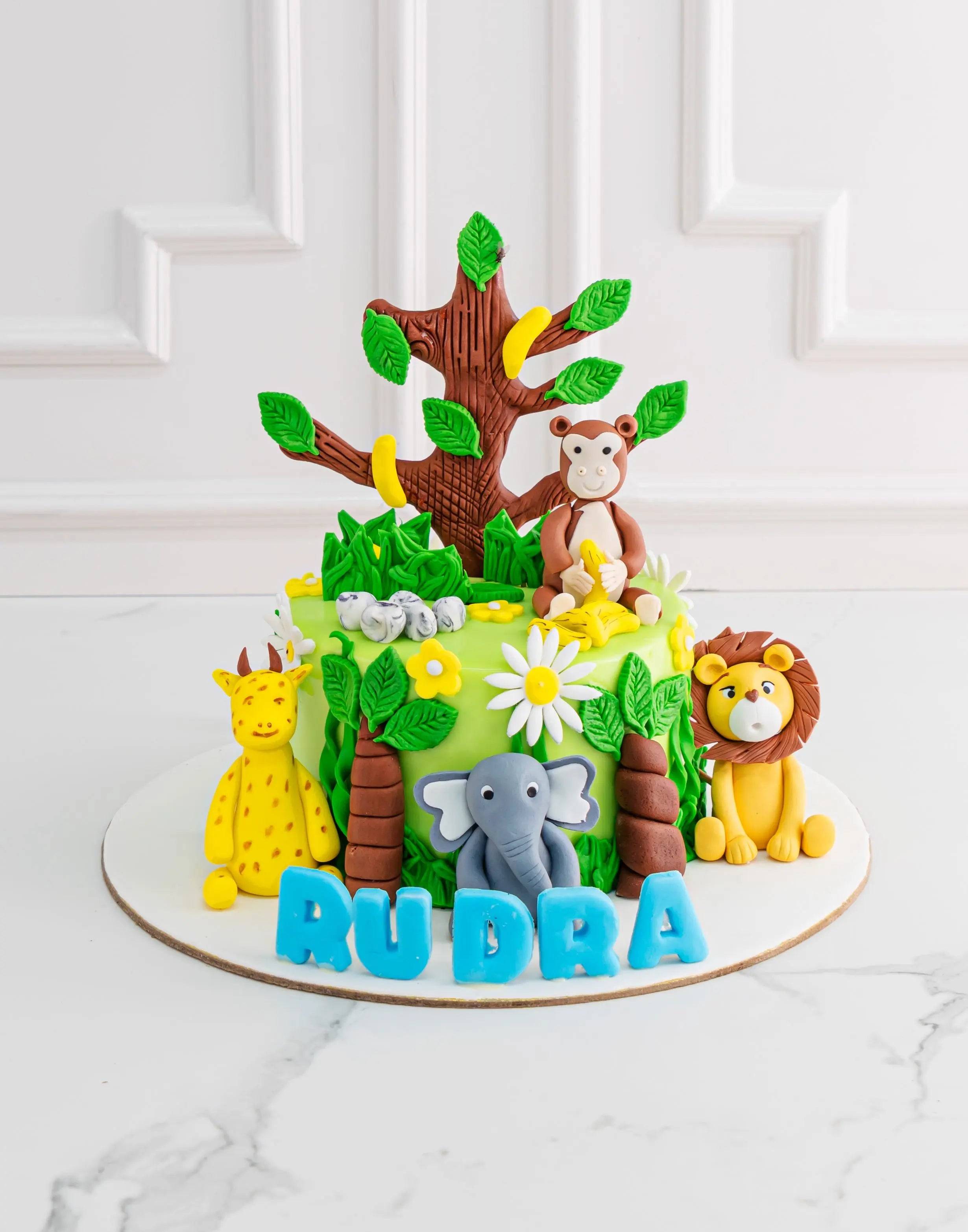 Jungle Adventure Green Cake