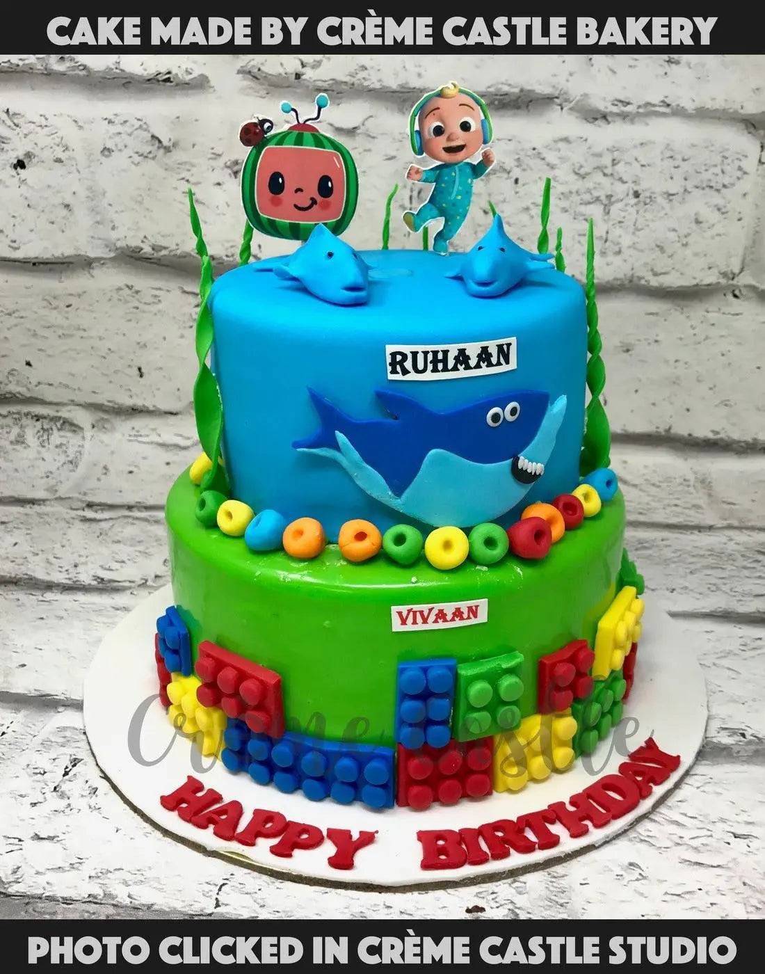 Cocomelon Shark Cake