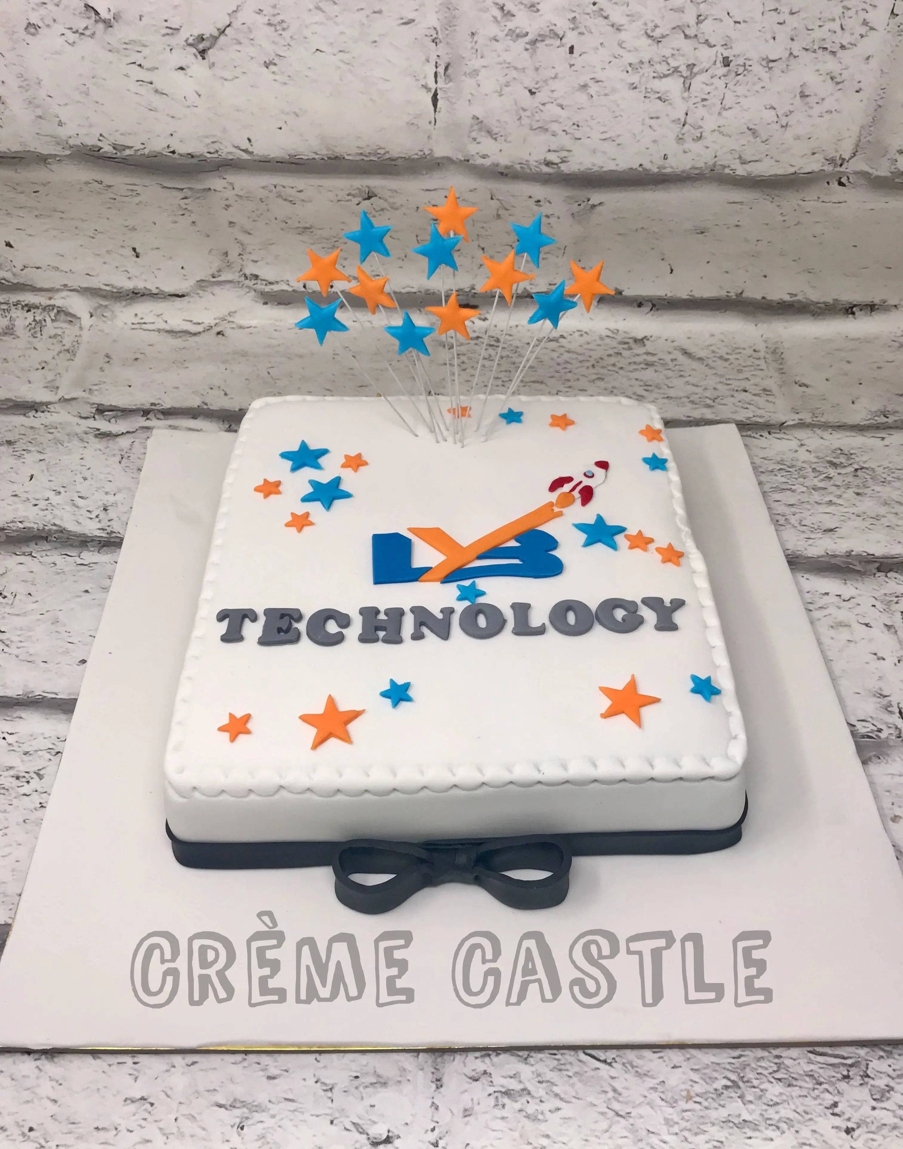 Corporate Starry Cake