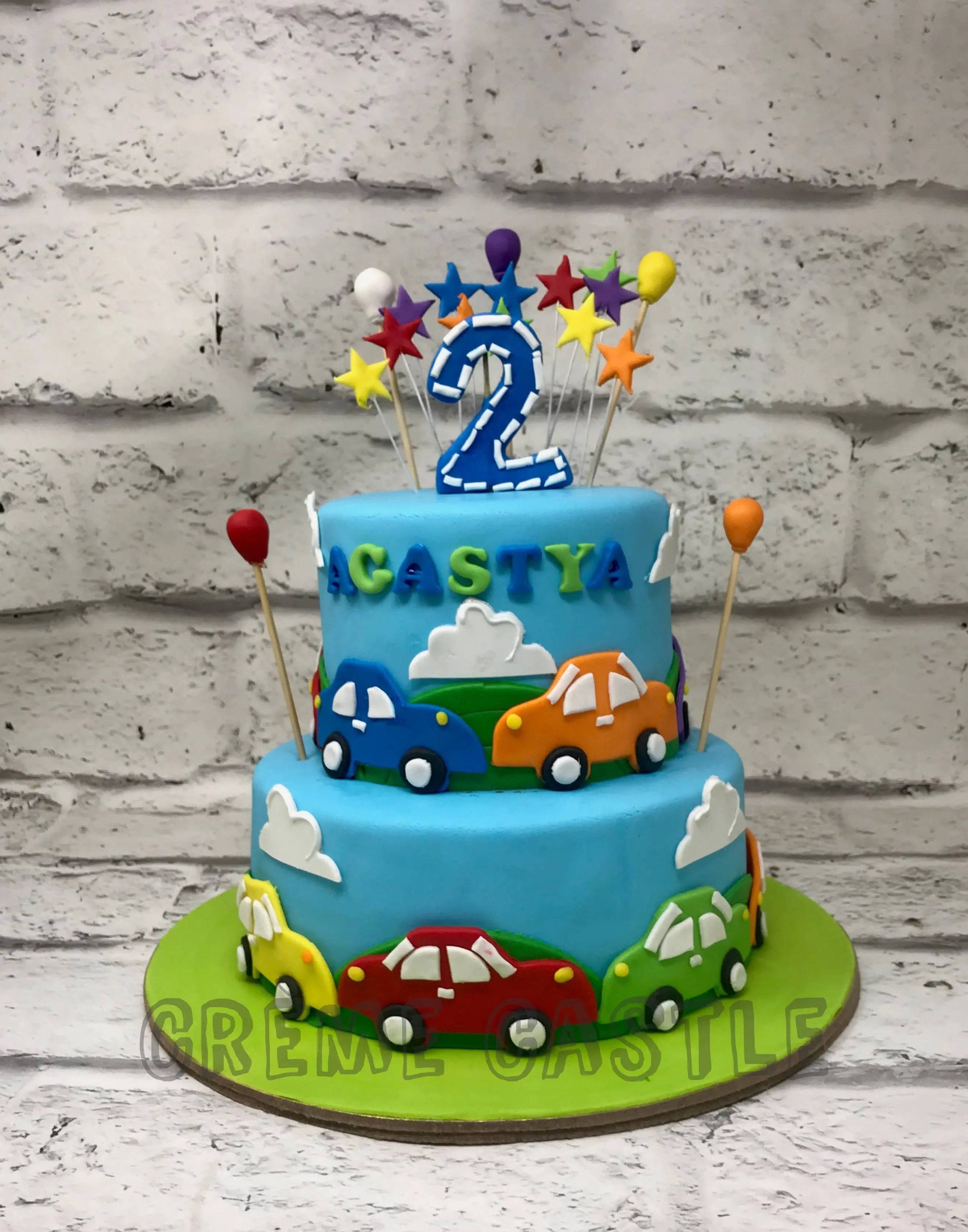 Buy Cars Around Cake in Cake | Best Food Product on Plumint