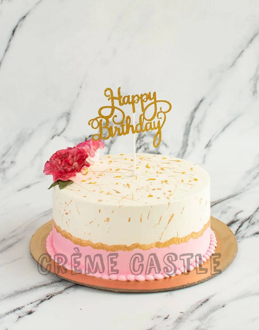 Floral Photo Pull Cake