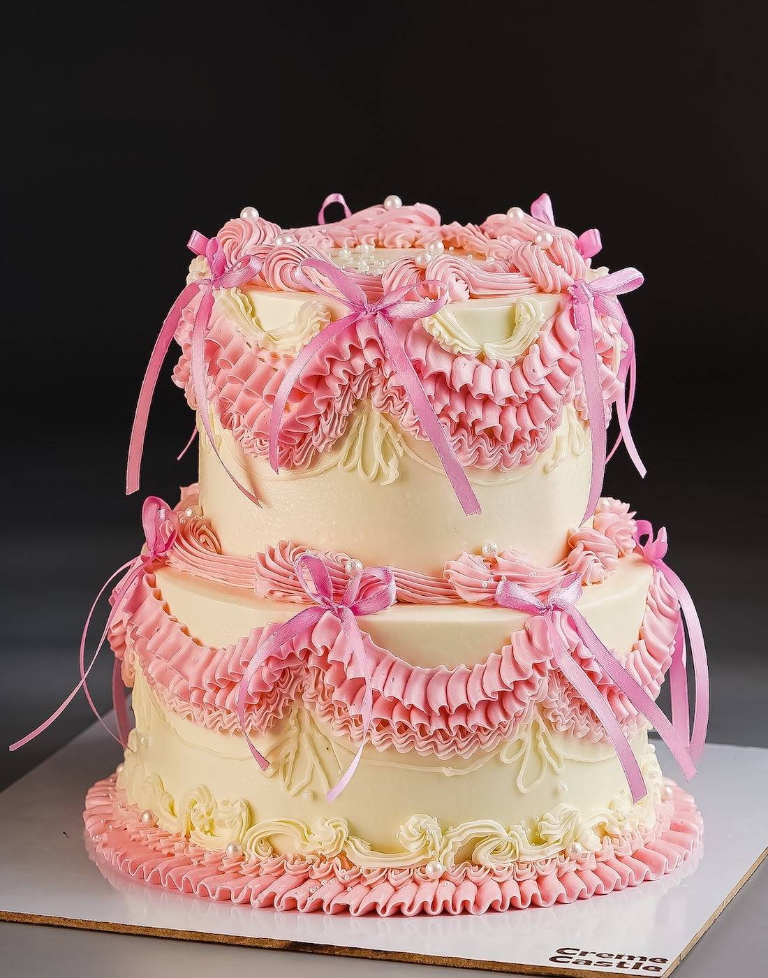 Pink Bow Cake
