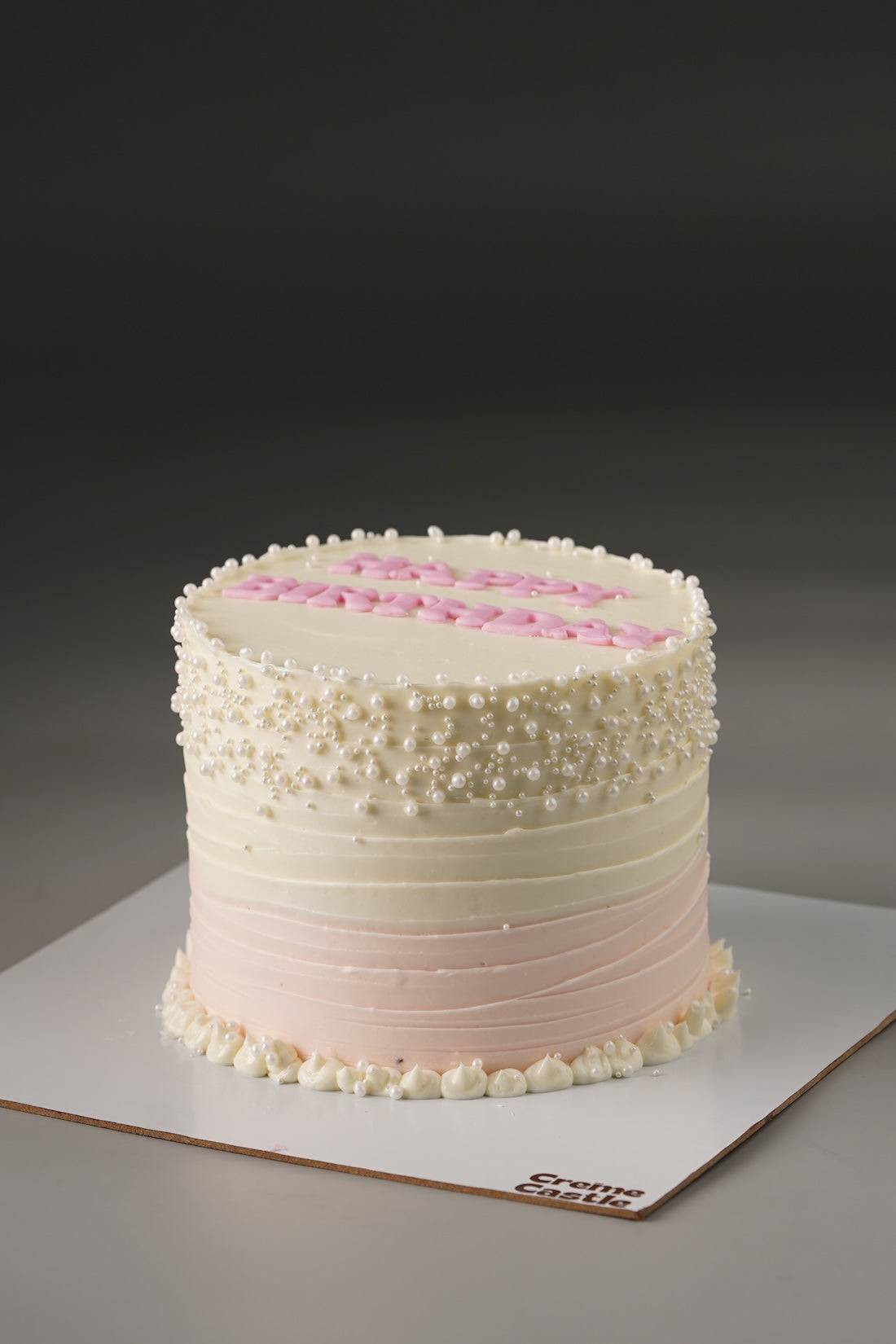 Ombre Pearl Textured Cake