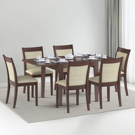 Buy Murphy 4-To-6 Extendable - Dalla 6 Seater Dining Table Set (Colour ...
