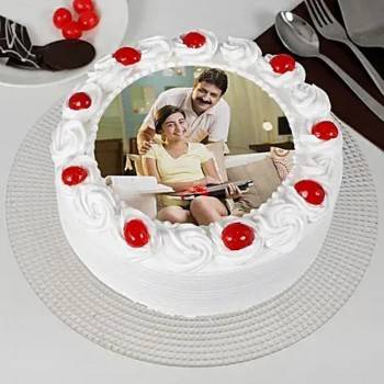 Pineapple Photo Cake Buy only at ₹1499