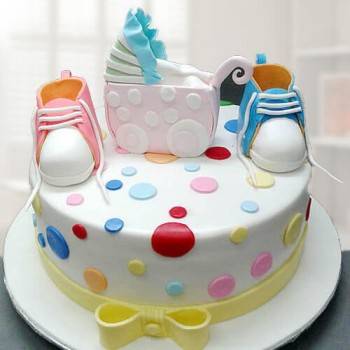 Booties Baby Shower Cake Buy only at ₹4449
