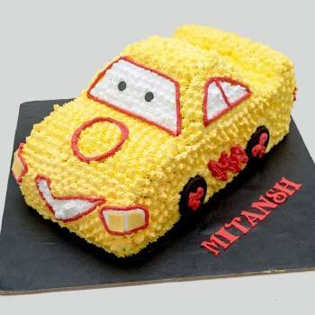 Yellow Car Shape Cake Buy only at ₹2949