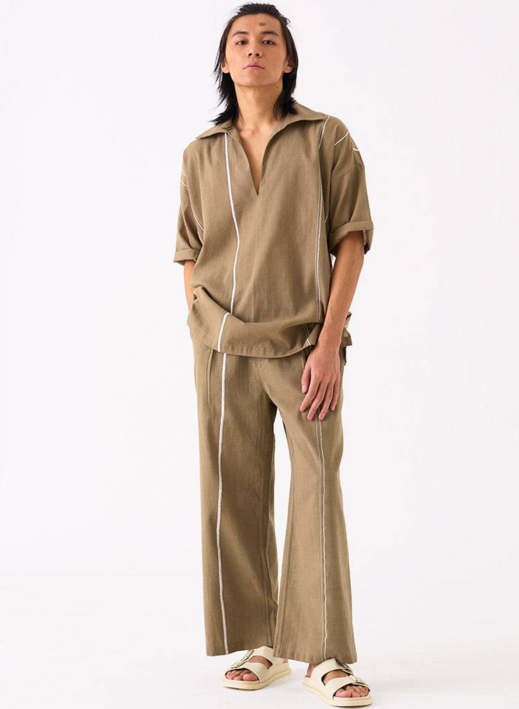 Camp Collar Shirt Set