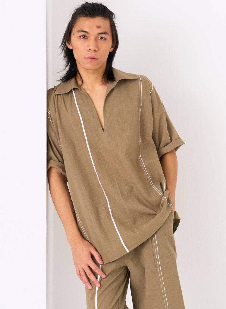 Camp Collar Shirt Set