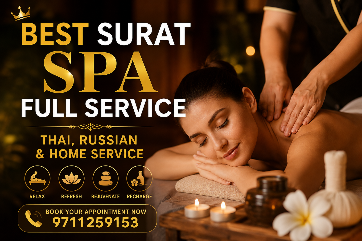 Surat Spa Full Service | 9711259153 | Phone Number 24-hours