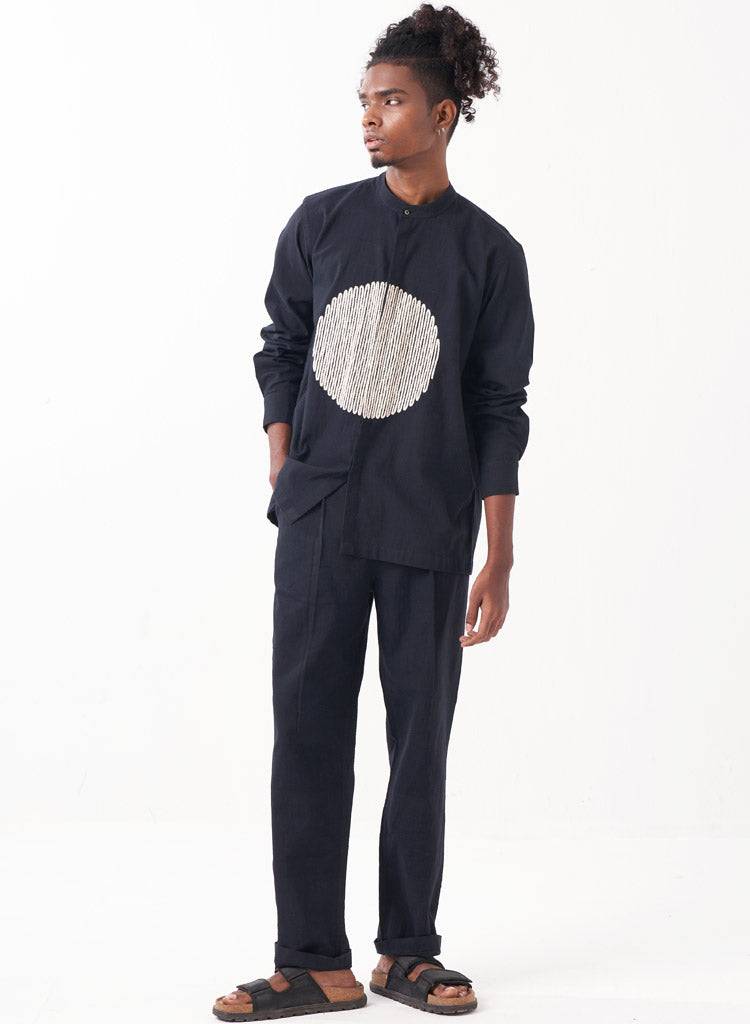 Circle Embroidery Shirt