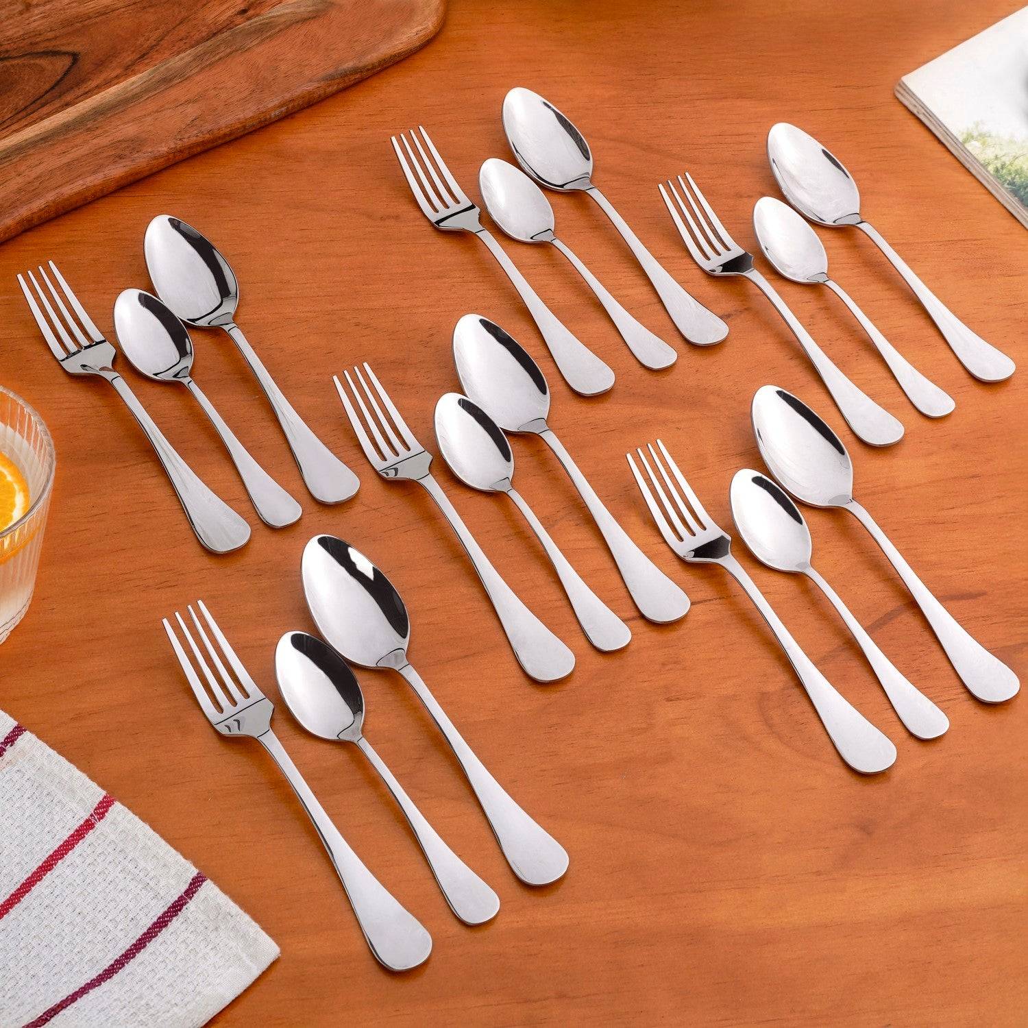 Classic Stainless Steel Cutlery Set Of 18 buy only at ₹795