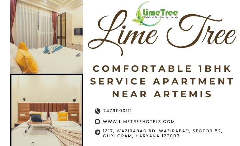 The Perfect Stay Amidst Gurgaon’s Premier Landmarks: Lime Tree 1BHK Service Apartment Near Artemis Hospital Gurgaon